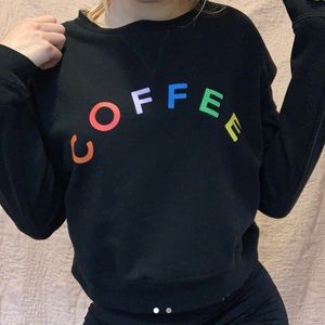 NWOT coffee cropped sweater